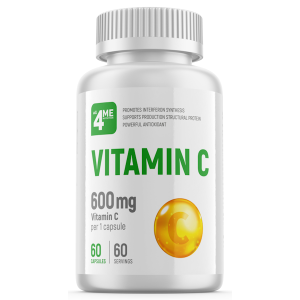 Vitamin C 600мг, 60 капс. all4ME